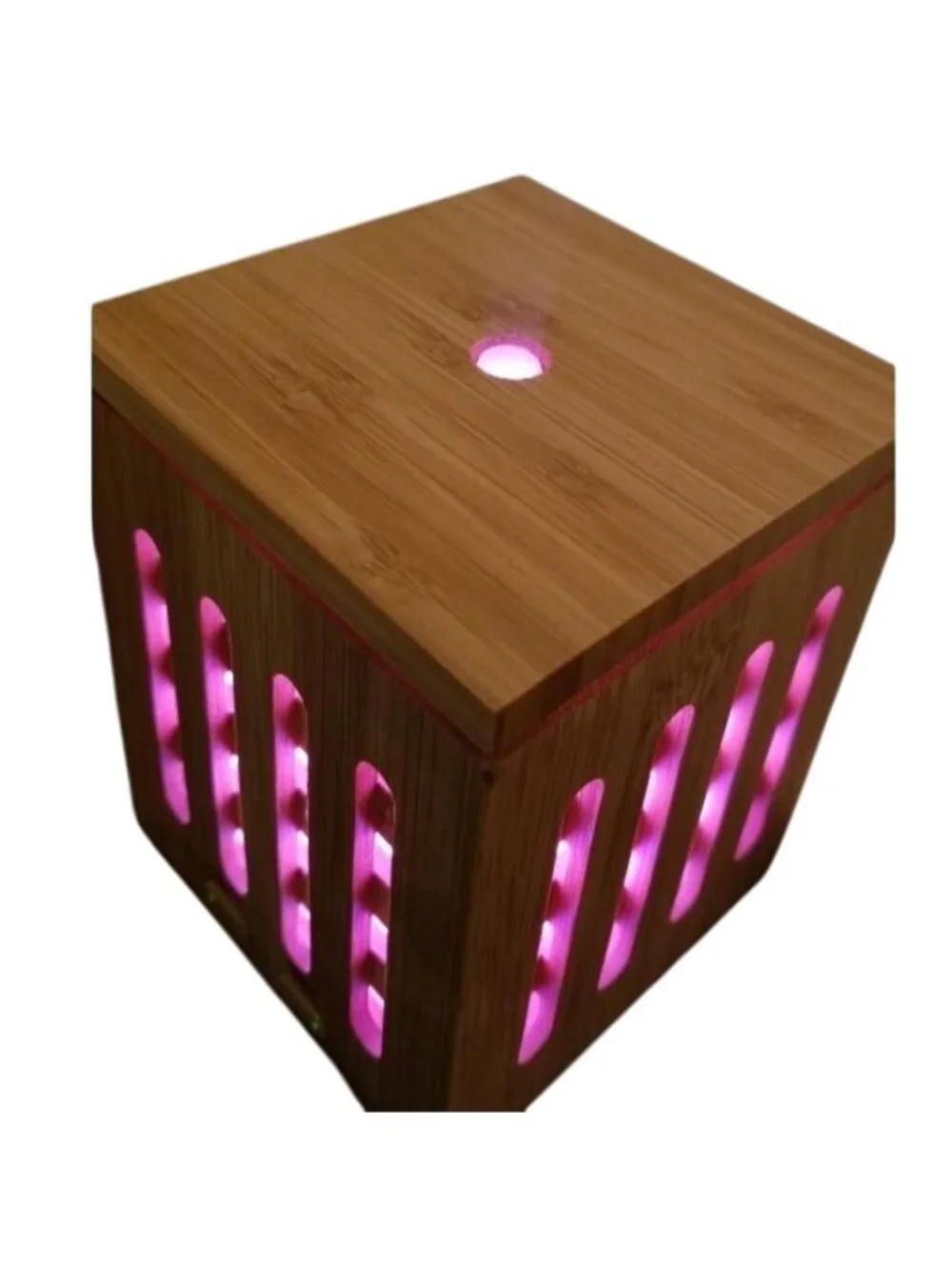 Bamboo Aromatherapy Essential Oil Diffuser Ultrasonic Cool Mist Color LED
